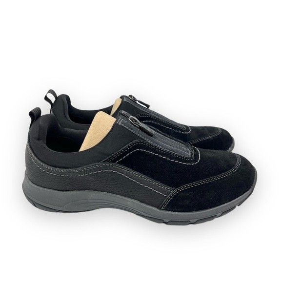 Easy Spirit Shoes - NEW Easy Spirit Womens Size 7.5 Cave Black Leather Comfort Sneakers Shoes‎